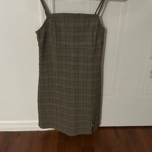 Plaid Sleeveless Dress